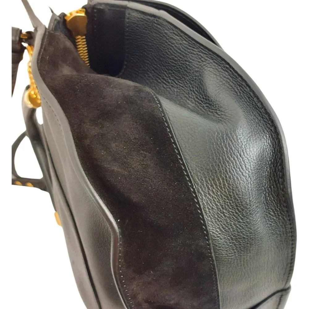 Chloe Goldie Medium Black Leather Shoulder Bag - Picture 5 of 16